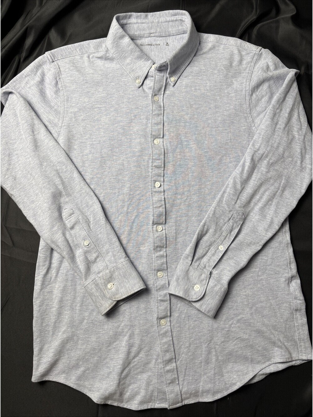 Abercrombie & Fitch Men's Light Blue Button-Down Shirt, Size